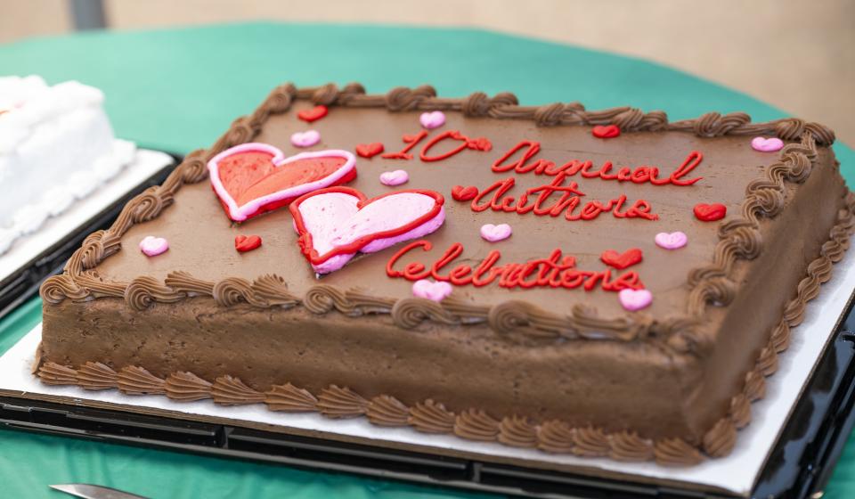 10th Annual Authors Celebration cake